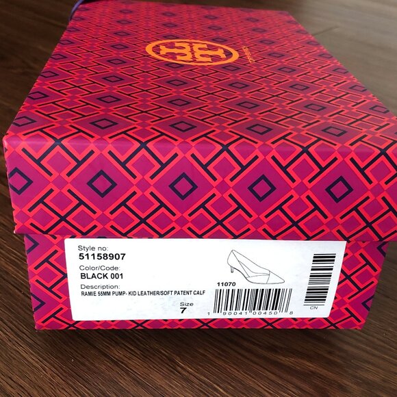 Tory Burch 55MM Pump Black Size 7 - Picture 8 of 8